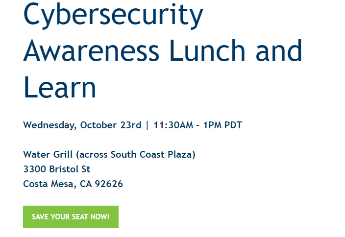 Image for Greystone Technology Hosts Cybersecurity Awareness Lunch and Learn to Empower Local Businesses