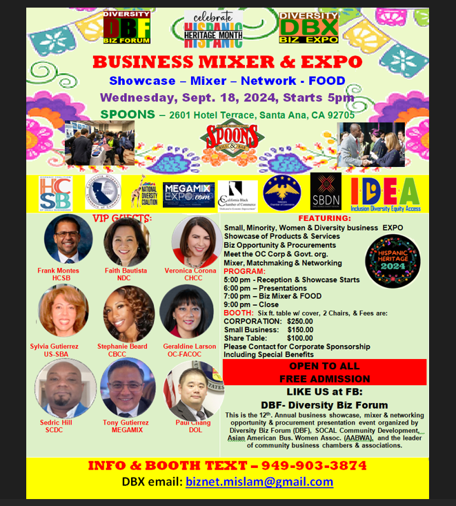 Image for Celebrate Diversity and Connect at the Today's  Business Mixer & Expo