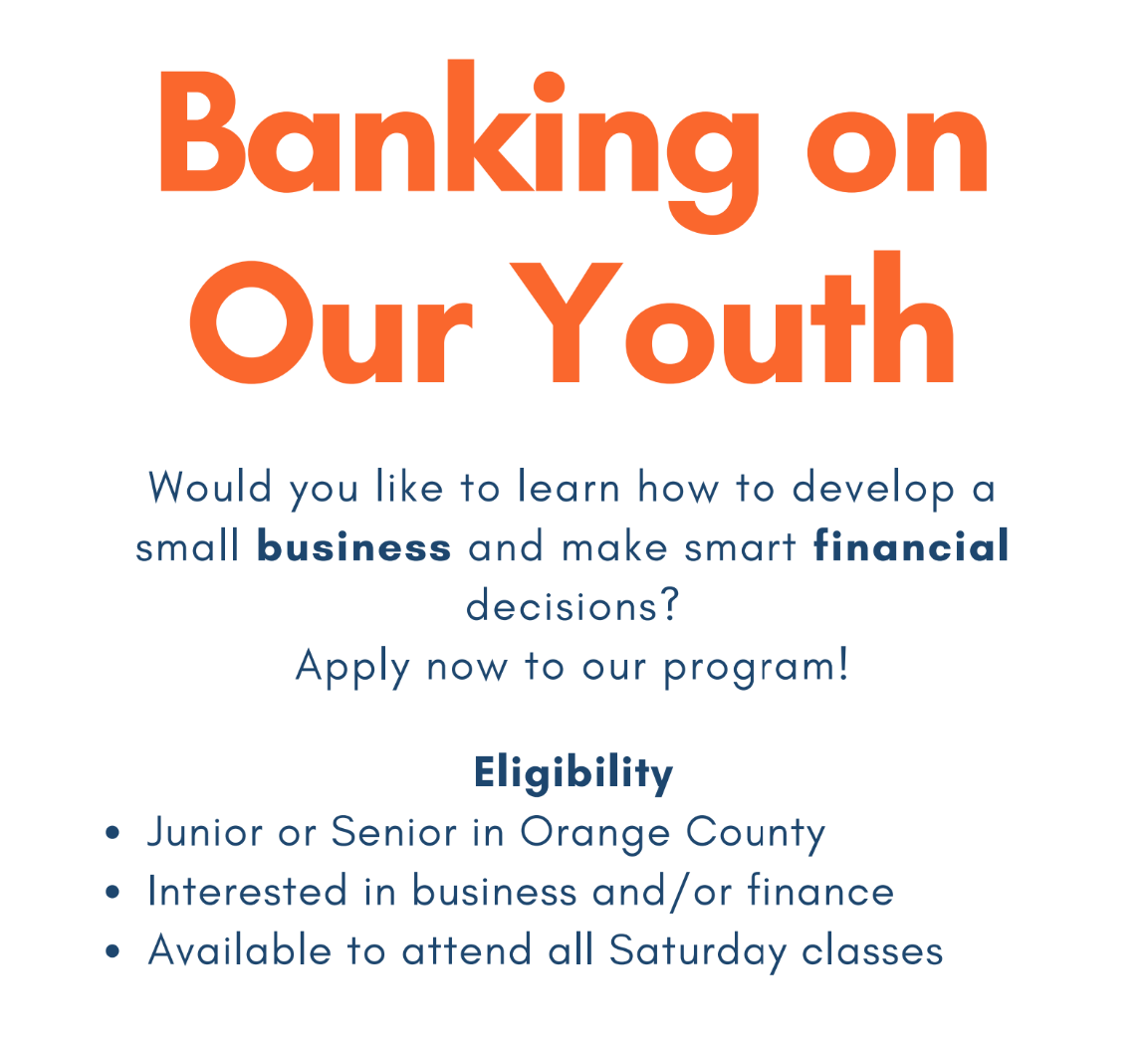 Image for Help Shape Tomorrow's Entrepreneurs: Banking on Our Youth Seeks Mentors