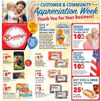 Runnings Customer & Community Appreciation Week