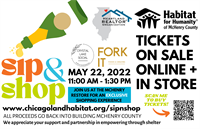 Sip & Shop - Habitat for Humanity of McHenry County Exclusive Shopping Fundraiser!