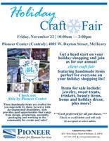 Pioneer Center's Holiday Craft Fair
