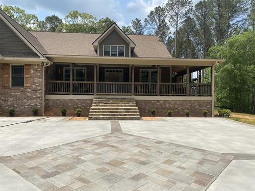 Stamped driveway and Walkway 