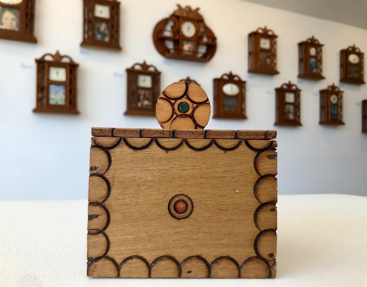 Art Exhibit Howard Finster Before He Painted Wood Creations from the