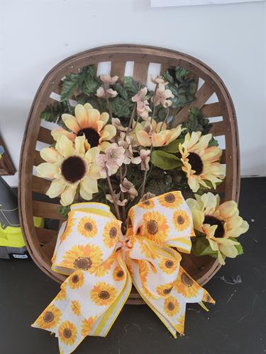 Basket ( sunflower) 