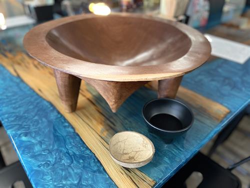 Tonoa Bowl - Made of Vessi wood Fiji Teak Wood. Will be used for birthdays, celebrations and Kava experiences.