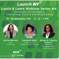 Launch NY: Community Partnerships in Clean Energy Projects and Manufacturing Webinar