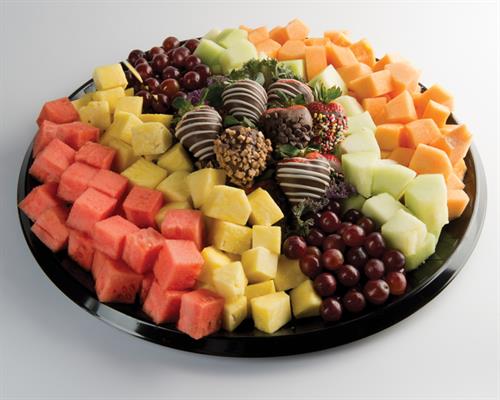 Fruit & Chocolate Covered Strawberry Platter- Treat for the Office Fruit & Chocolate Covered Strawberry Platter- Treat for the Office