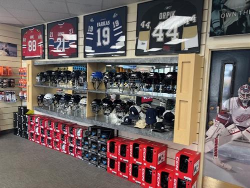 Hockey Helmet Display