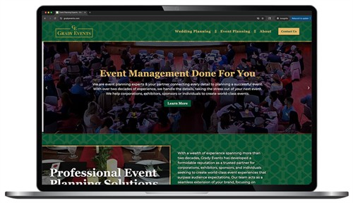 Grady Events website redesign