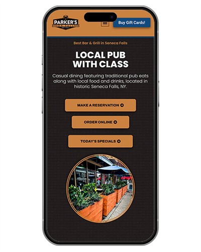 Parkers on Fall mobile website
