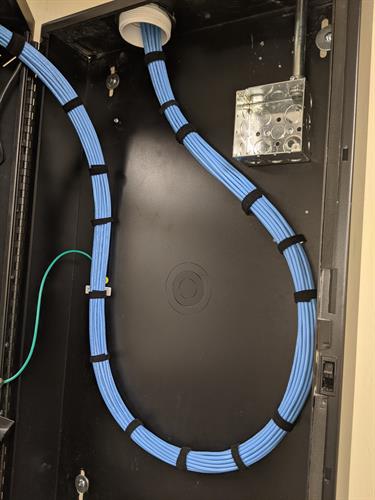 Data Cabinet with cat 6 wiring