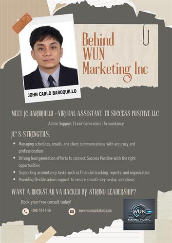 JC Baroquillo | Virtual Assistant for Success Positive, LLC