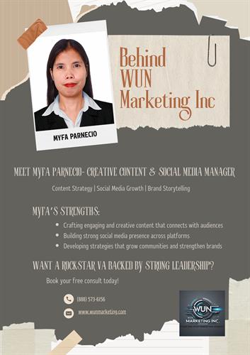 Myfa Parnecio | Creative Content & Social Media Manager