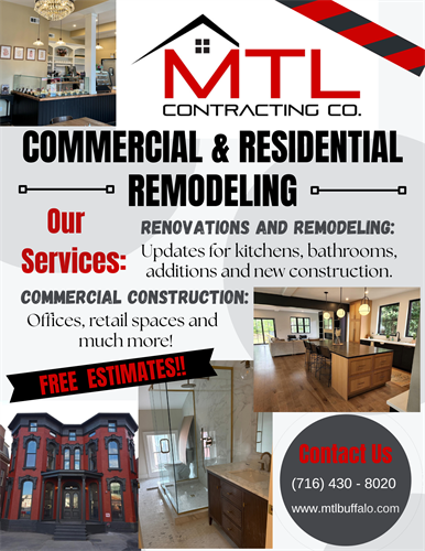 Call us today to schedule your free estimate!  716-430-8020