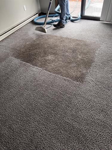 More routine cleaning after a tenant moved out of their home. 