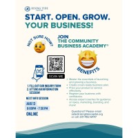 Community Business Academy Information Session
