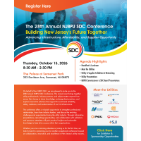 New Jersey Board of Public Utilities SDC Annual Conference Opportunity