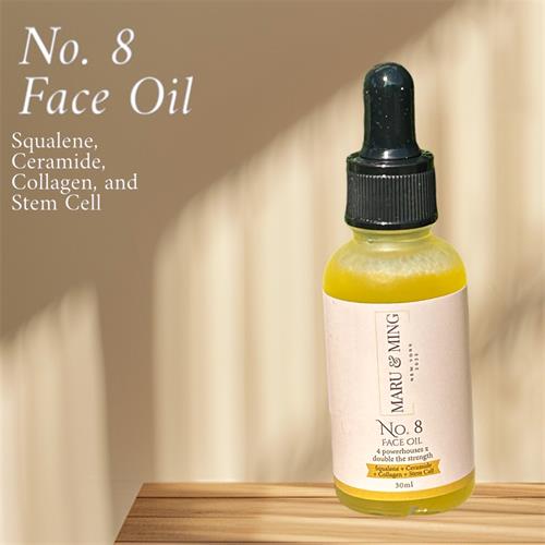 No. 8 Face Oil (Squalene, Stem Cells, Collagen,  Ceramides)