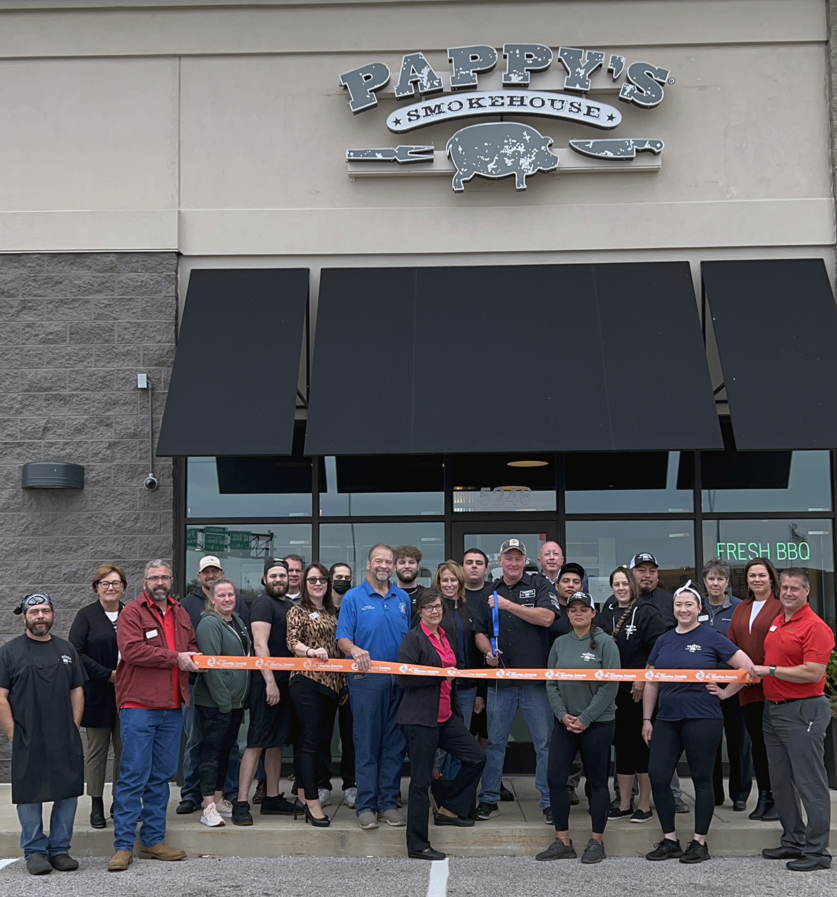 Image for Pappy’s Smokehouse Celebrates First Year Anniversary with Ribbon Cutting