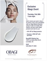 Reveal & Restore” Skin Analysis Event