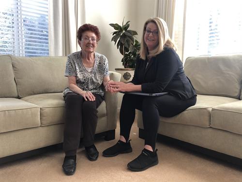 Audrey Vermont with client