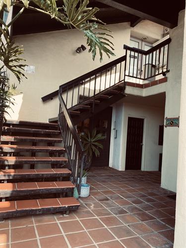 Entering the Malibu Healing Center - I'm in Suite 202 up these stairs