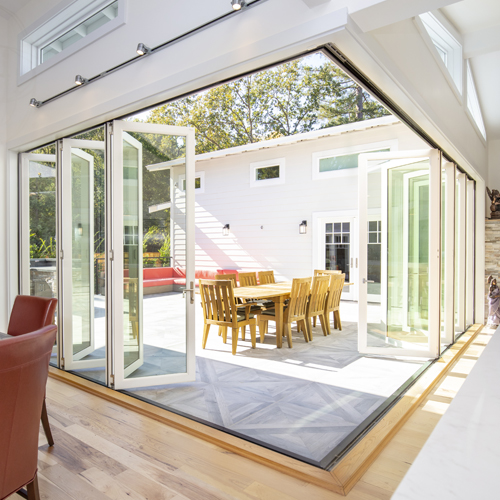 Zero-Corner Bifold Door System