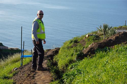 CEO Chris McDonald Doing a Job Walk In Malibu