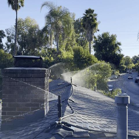 Trident Ember Defense System on a home near Topanga