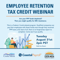 Employee Retention Tax Credit Webinar