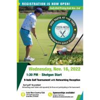 2022 Costa Mesa Chamber's Community Golf Tournament featuring a Taste at the Tees