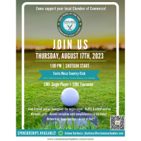 2023  "A Taste at the Tees" Costa Mesa Chamber's Community Golf Tournament