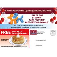 Grand Opening - Pancakes R Us