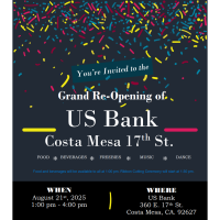 Ribbon Cutting - US Bank Grand Re-Opening