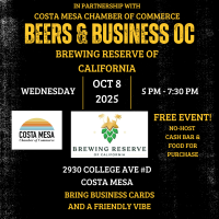 2025 Networking Mixer w/ Beers & Business OC (Oct)