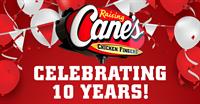 Raising Cane's Costa Mesa 10 Year Anniversary Celebration!