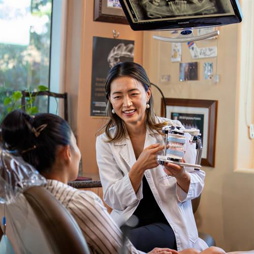 Dr. Soo Kwon with Patient