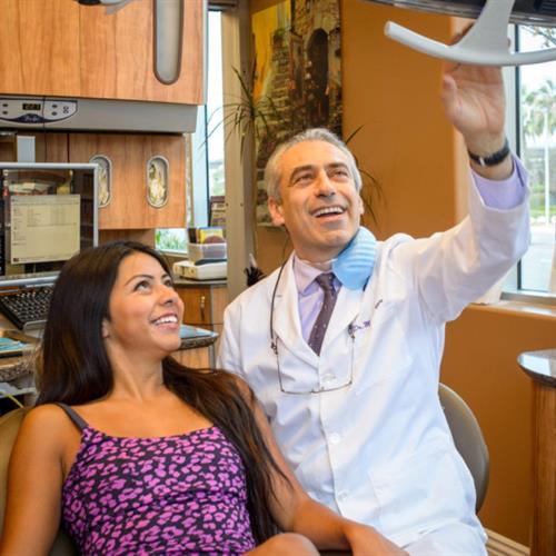 Dr. Michael Ayzin with Patient