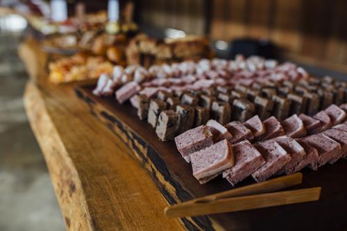 We make all of our own charcuterie, breads and desserts in house.