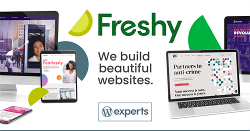 Freshy — we build beautiful WordPress websites