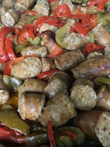 Butcher Shop Sausage, Peppers & Onions
