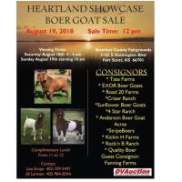 Heartland Showcase Boer Goat Sale