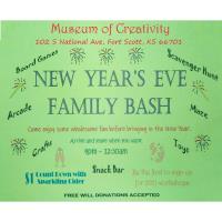 NEWS YEAR EVE FAMILY BASH AT MUSEUM OF CREATIVITY!