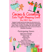Cocoa & Caroling Late Night Shopping Event, Downtown Fort Scott