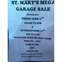 St. Mary's Mega Garage Sale, Fri & Sat