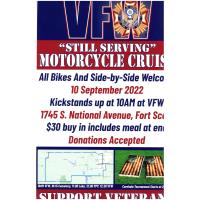 VFW "Still Serving" Motor cycle cruise