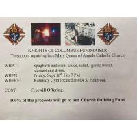 Spaghetti Dinner Fundraiser for Mary Queen of Angels Church
