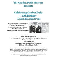 Gordon Parks 110th Birthday Lunch and Learn Celebration