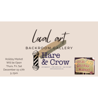 Local Art Backroom Gallery at Hare & Crow